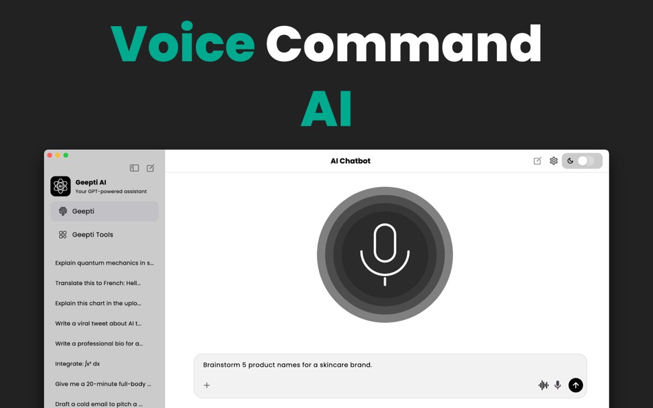 #6. Chat AI-AI Chatbot Assistant (macOS) Podle: Muhammad Zohaib