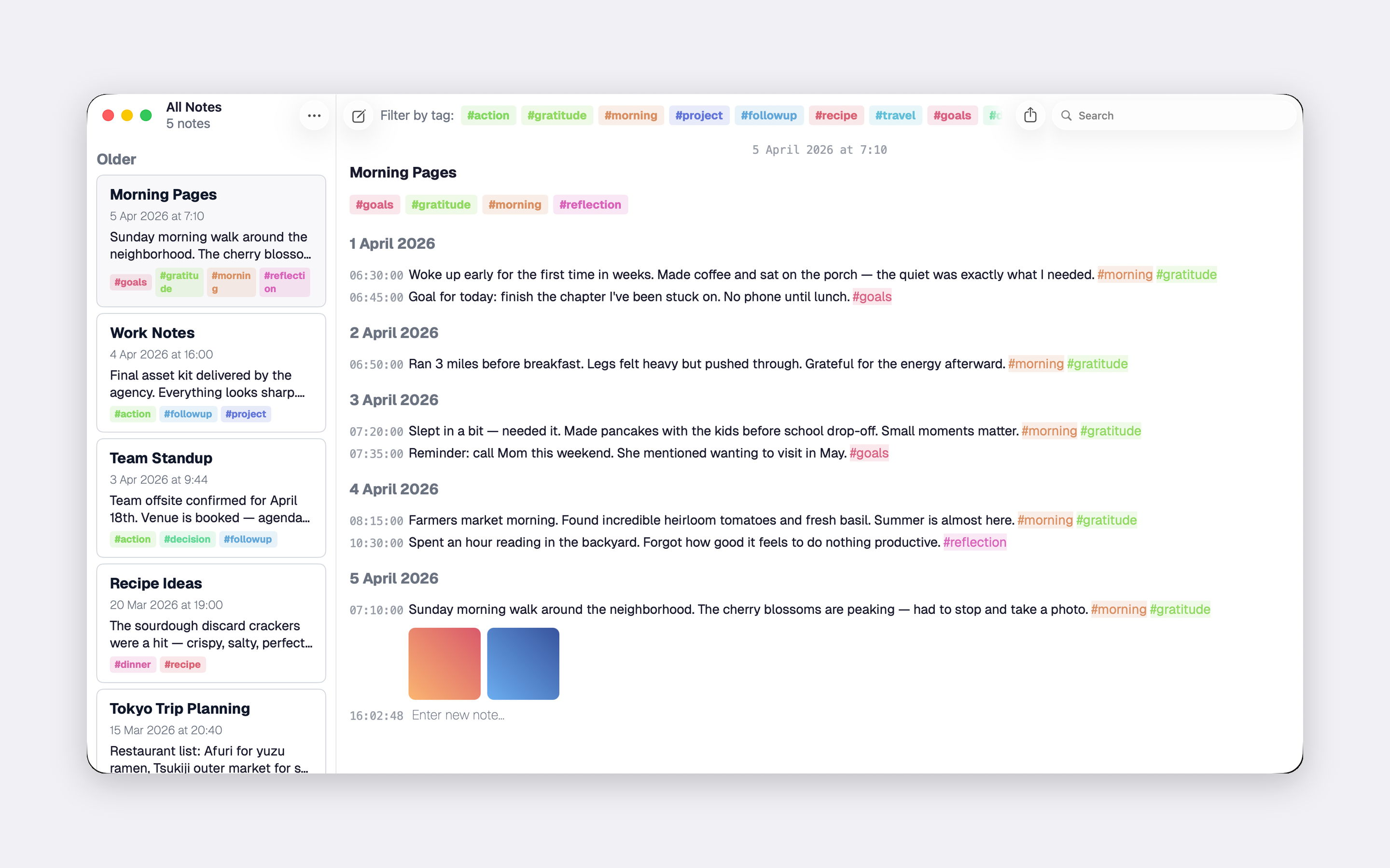 notetime: Timeline Dated Notes screenshot 7