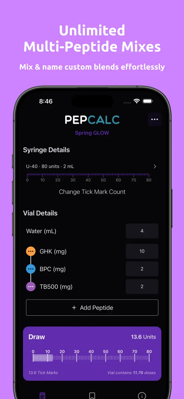 Screenshot #3 pour PepCalc: Peptide Calculator