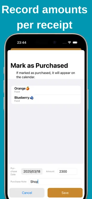 Shopping Calendar screenshot 4