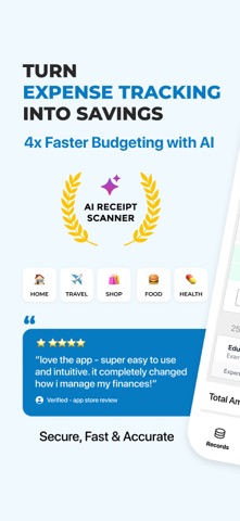 AI Expense Notebook & Tracker iPhone screenshot