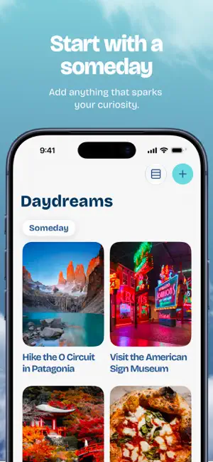 Daydream • Bucket List & Log screenshot 1
