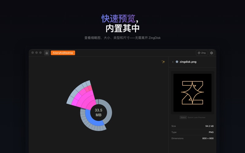 ZingDisk screenshot