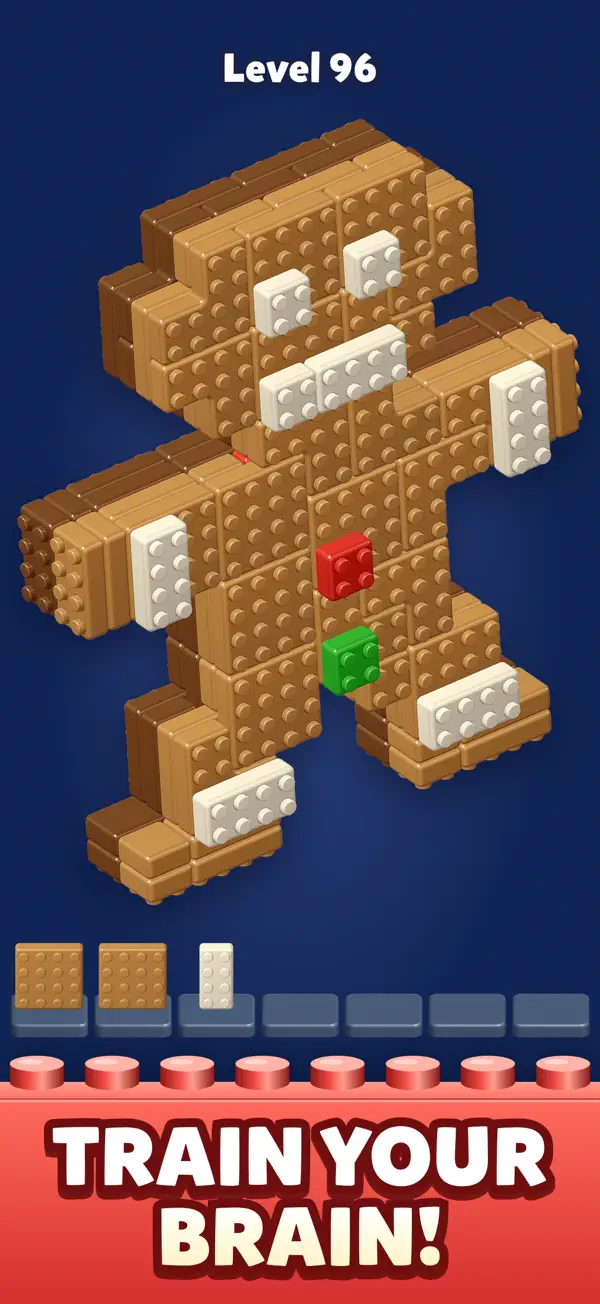 Brickdom 3D: Color Block Match 游戏截图