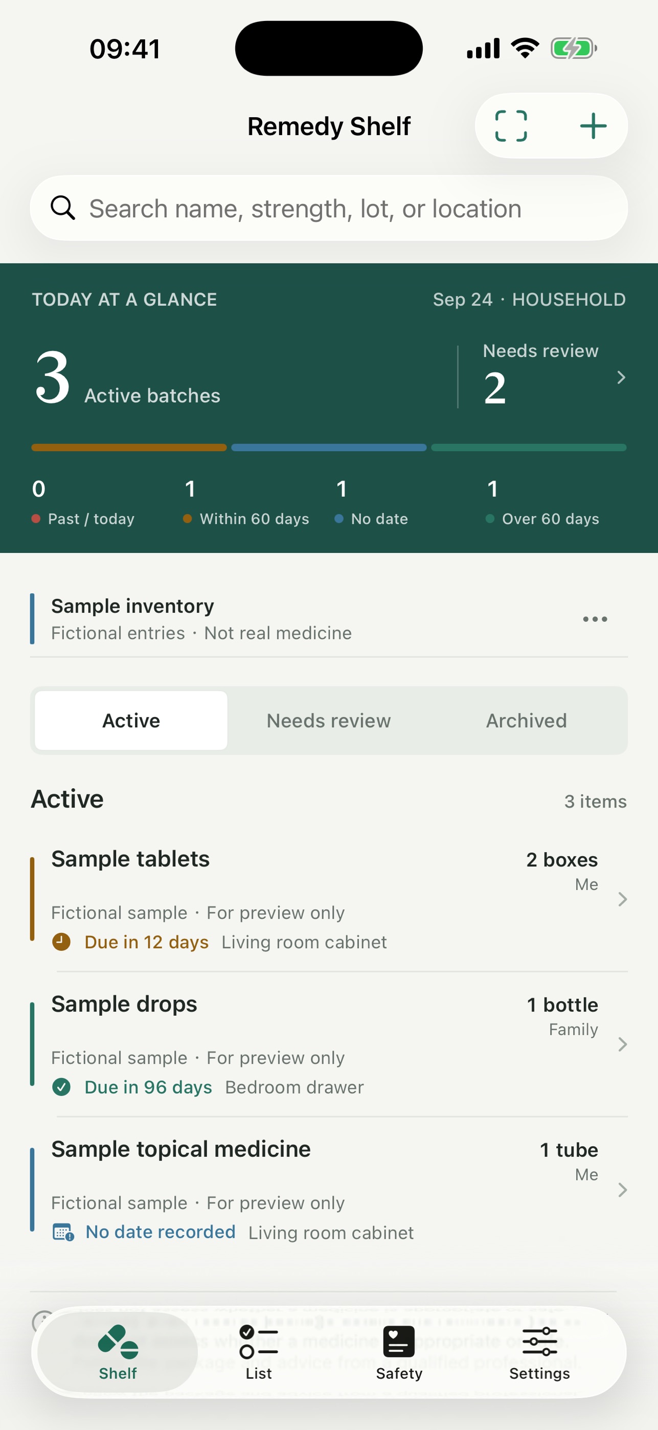 Screenshot 1 of Remedy Shelf