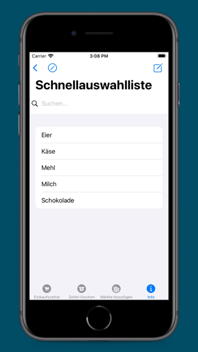 Einkaufszettel zum abhaken Screenshot