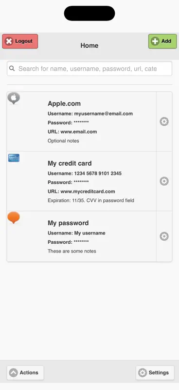 Easy Password Storage screenshot 1 of 4