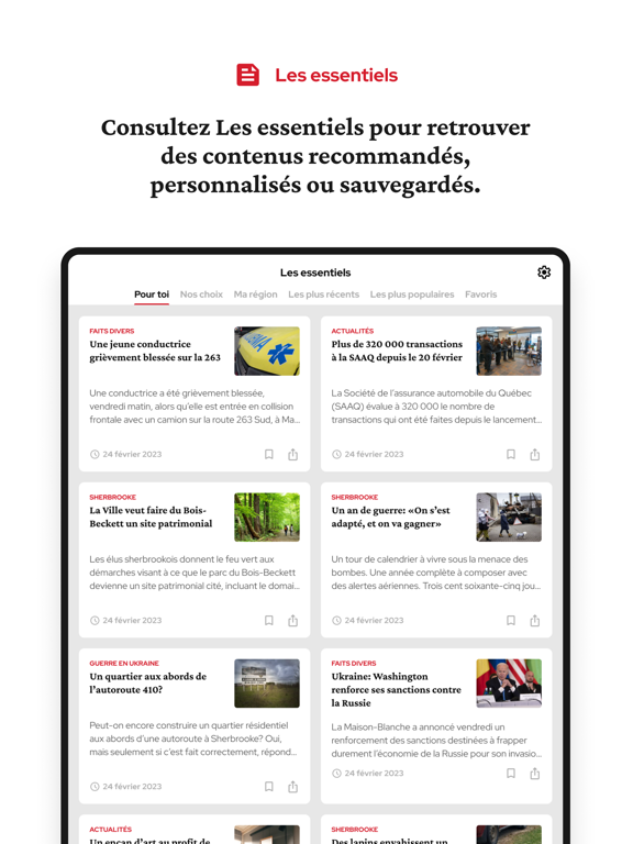 La Tribune iPad screenshot 4 - News app