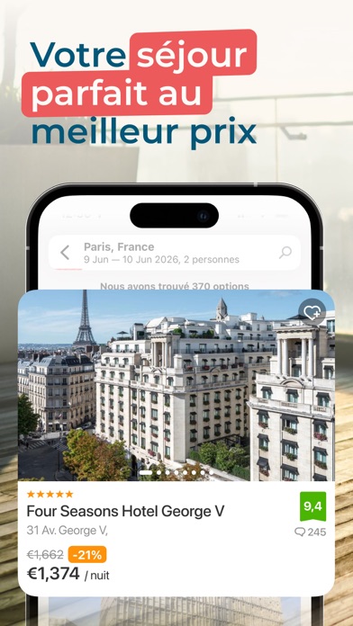 Screenshot #1 pour ZenHotels : Hôtel & Voyage