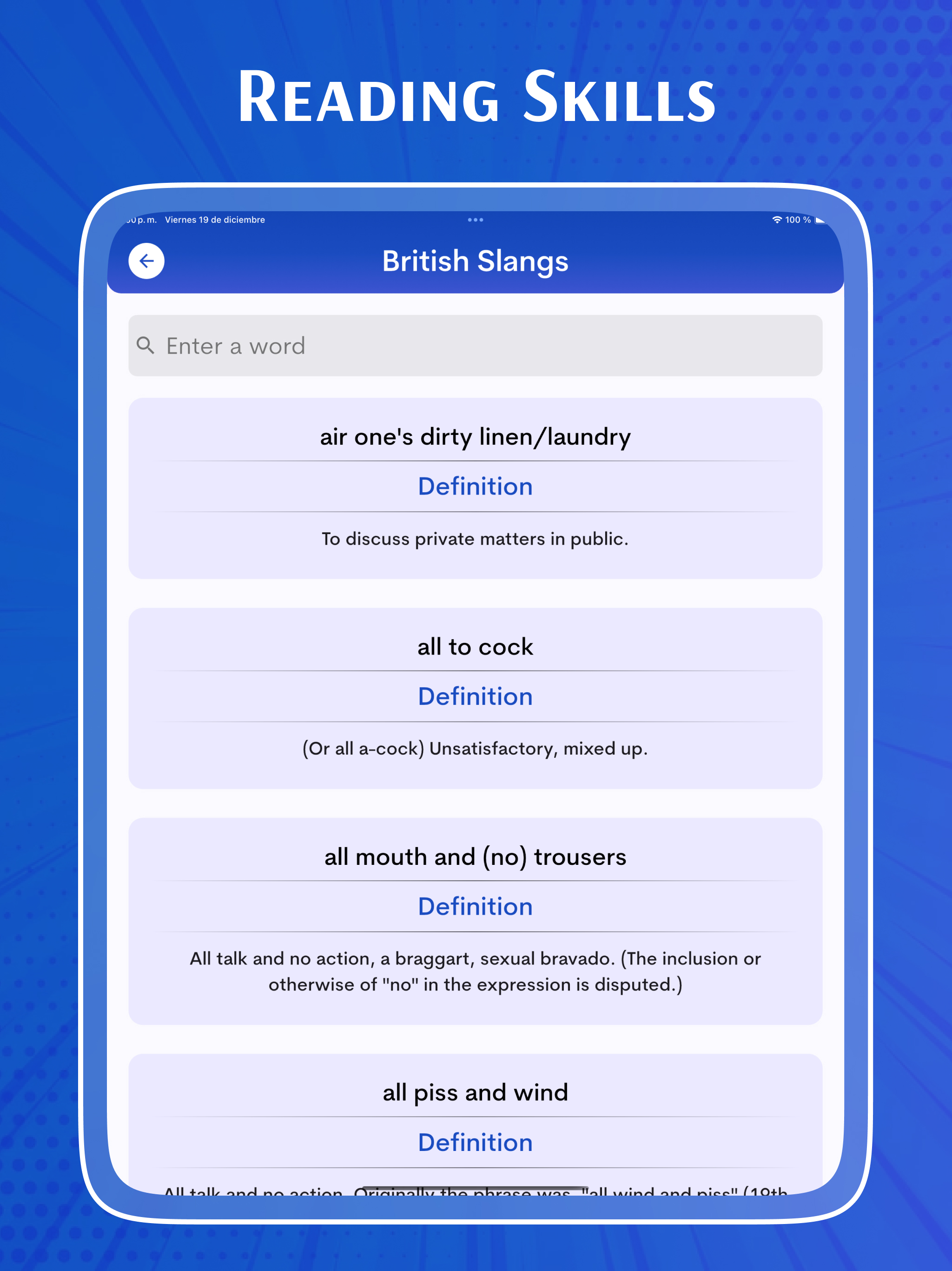 English Dictionary - Advanced