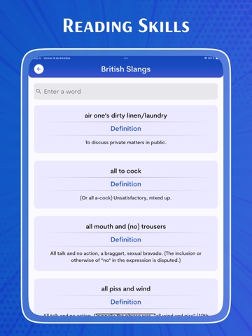 English Dictionary - Advanced iPad screenshot