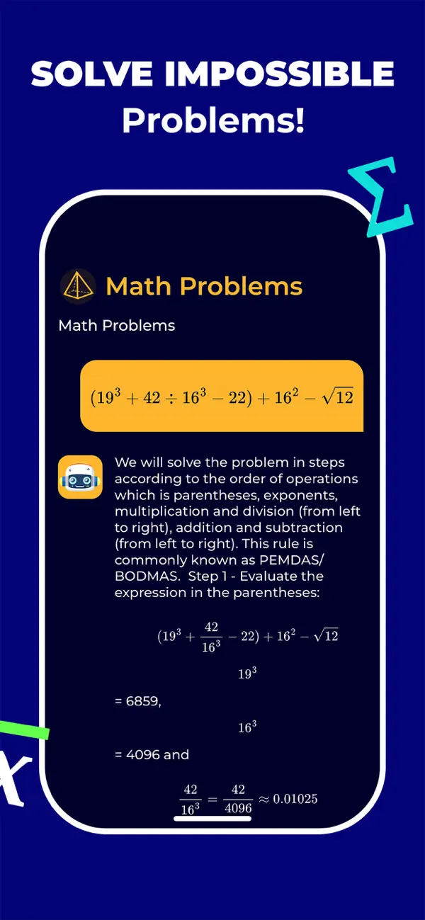 Screenshot #2 pour AI Math Solver: Problem Helper