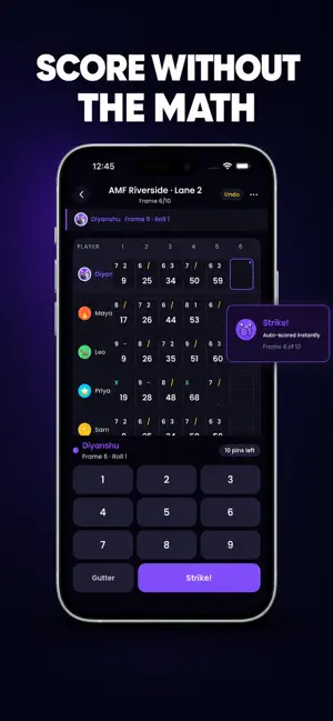 StrikeBoard: Bowling Score screenshot 3