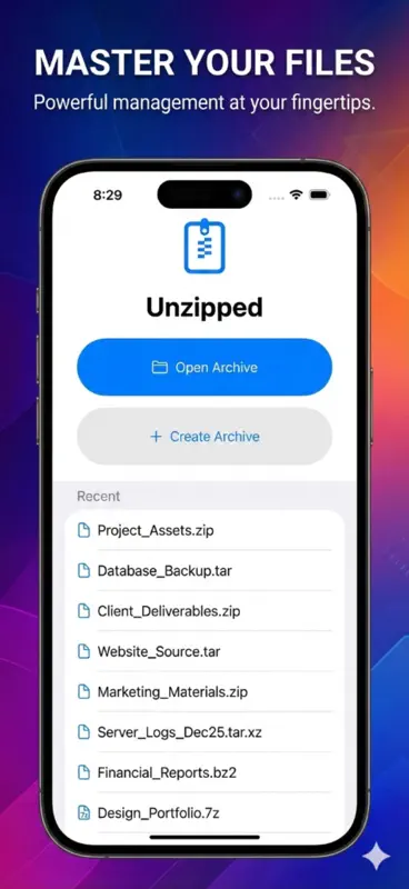 Unzipped zip/tar/tar.gz screenshot 4 of 7