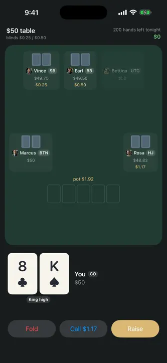 Hold'em Career: Offline Poker screenshot 1