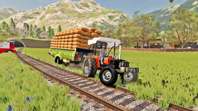 Village Farming Tractor Games Screenshot