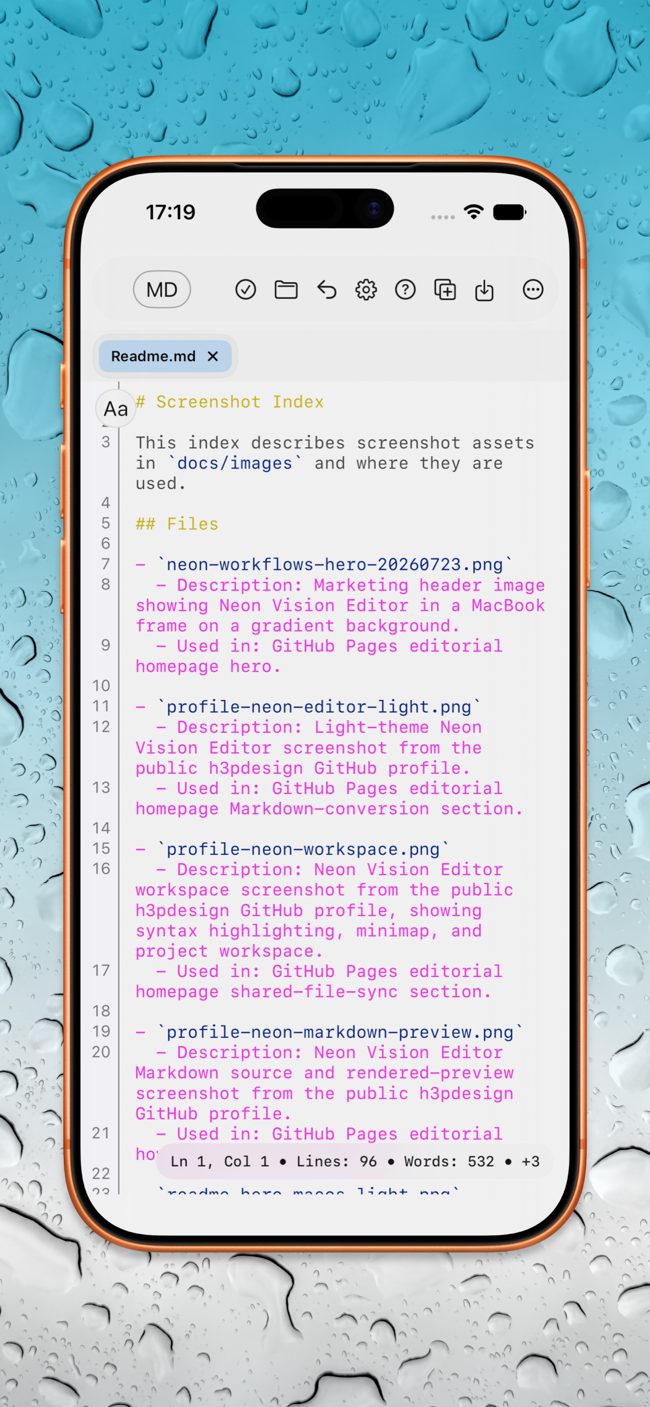 Neon Vision Editor