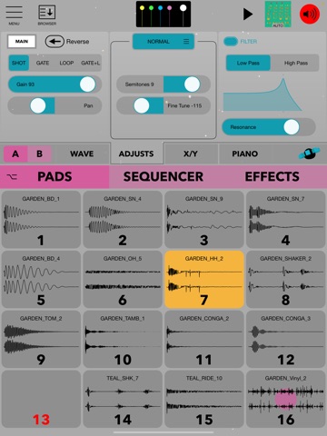 Dawnbeat - Sampler iPad screenshot