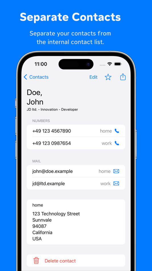 #4. Contact Separator (iOS) Podle: Lars Schneider