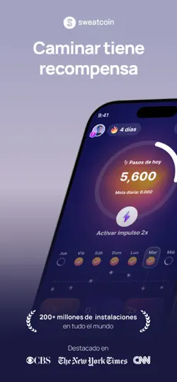Captura de pantalla de Sweatcoin - Contador De Pasos en iPhone 1