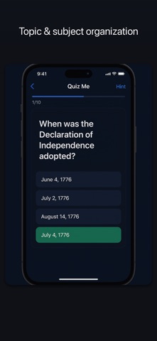 Quiz Me: AI Study & Exam Prep Screenshot 2 of 4