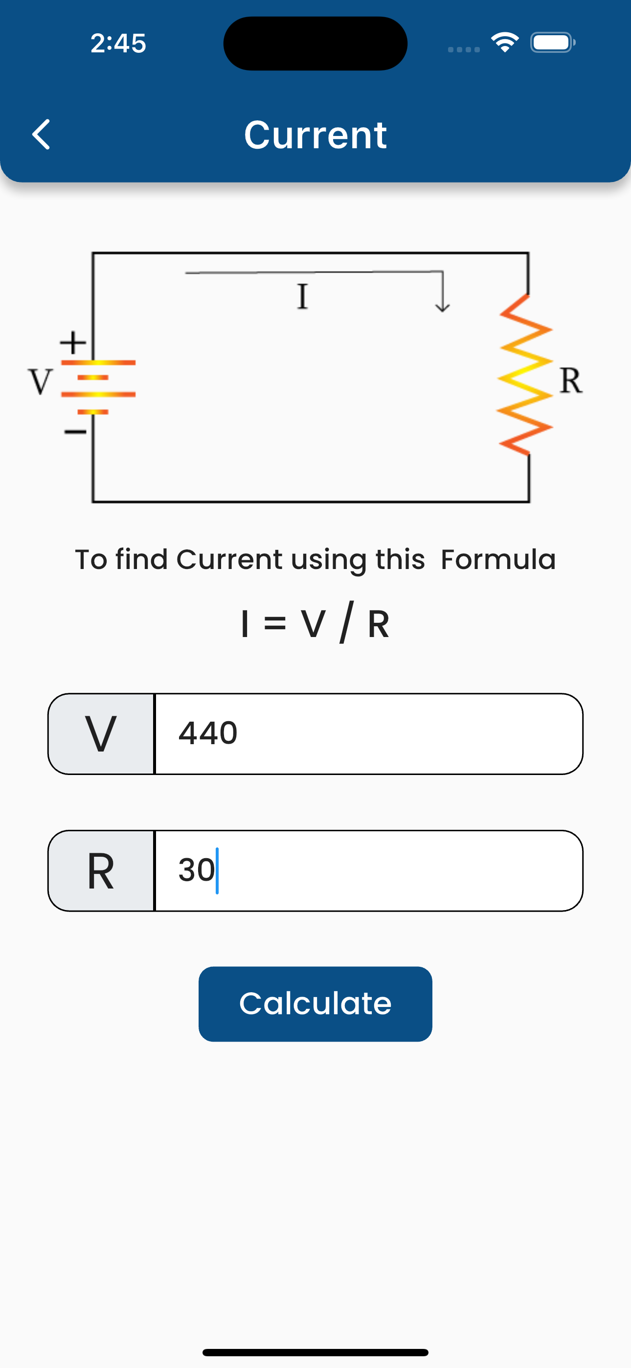Ohm's Law: Circuit Calculator screenshot 2