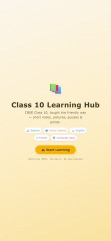 Class 10 Learning Hub Screenshot 1 of 4