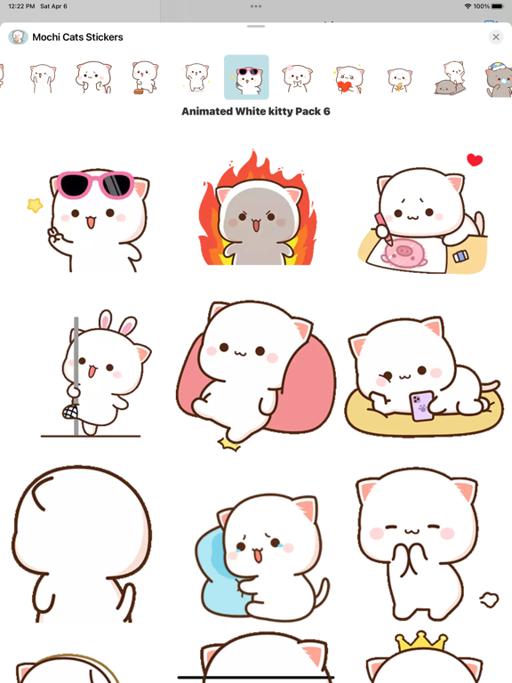 Screenshot #5 pour Animated Mochi Cats Stickers