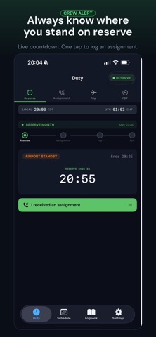 Crew Alert App screenshot