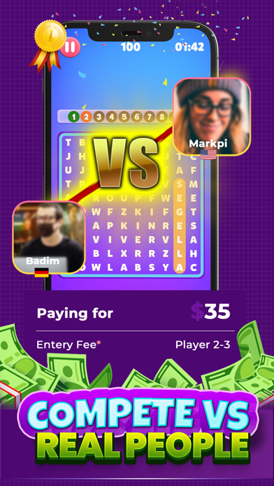 Word Search Real Money Prizes Screenshot