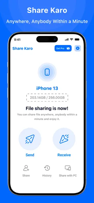 ShareKaro - Fast File Sharing iPhone screenshot 2