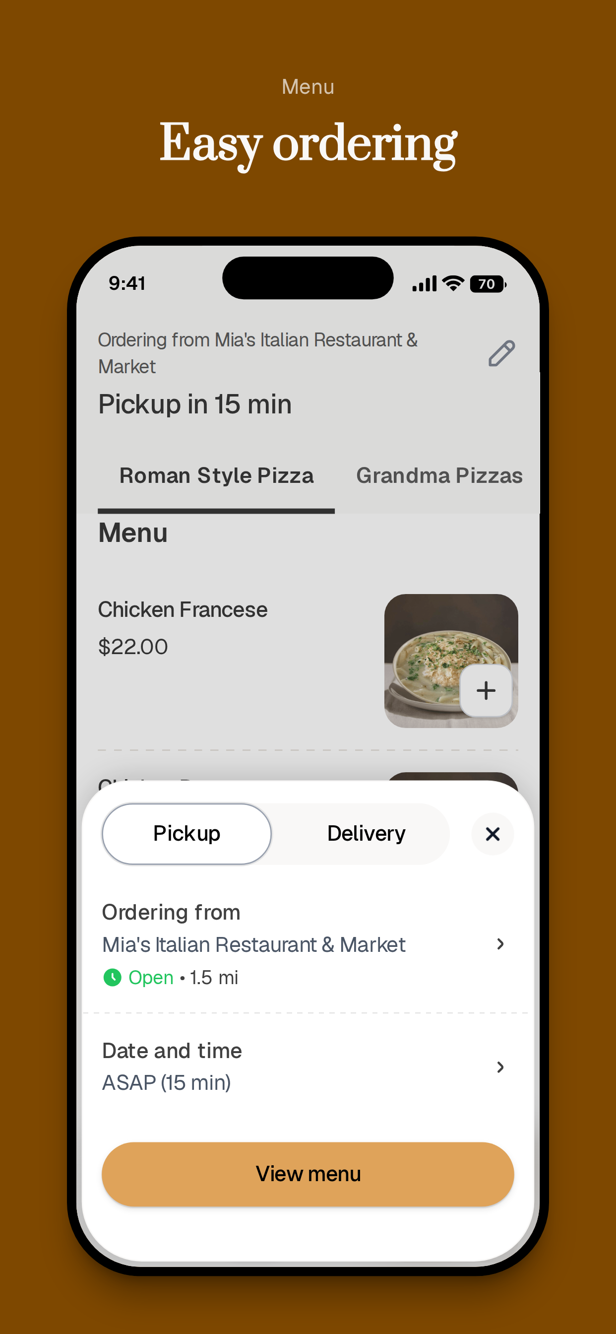 Mia's Italian Restaurant To Go screenshot 3
