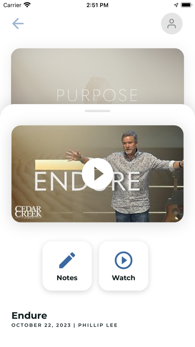 Cedar Creek Church Screenshot