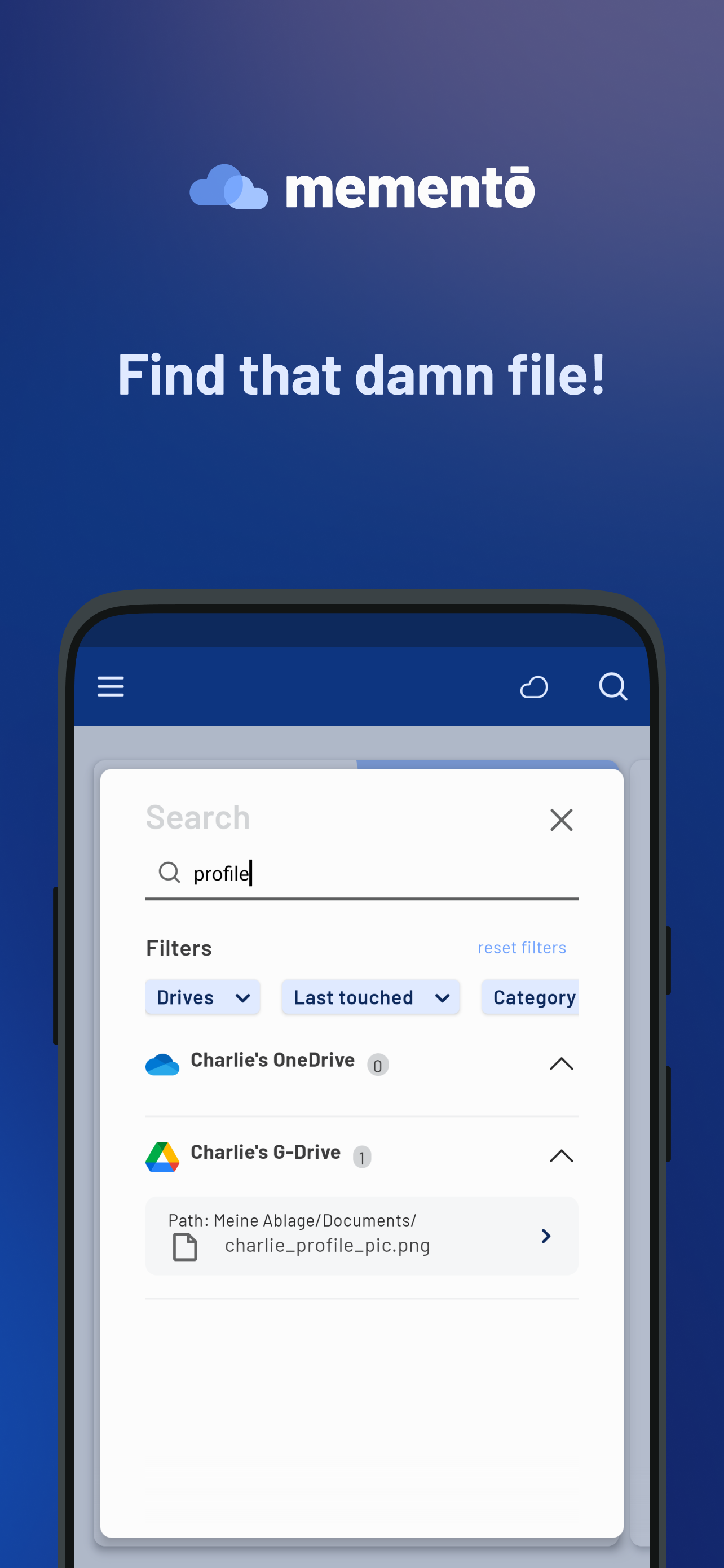 memento File Manager