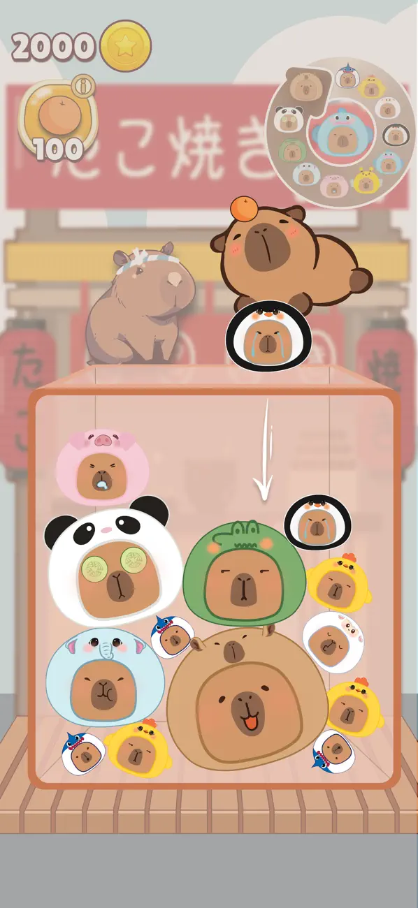 Screenshot #1 pour Capybara Cute Merge – Pet Drop