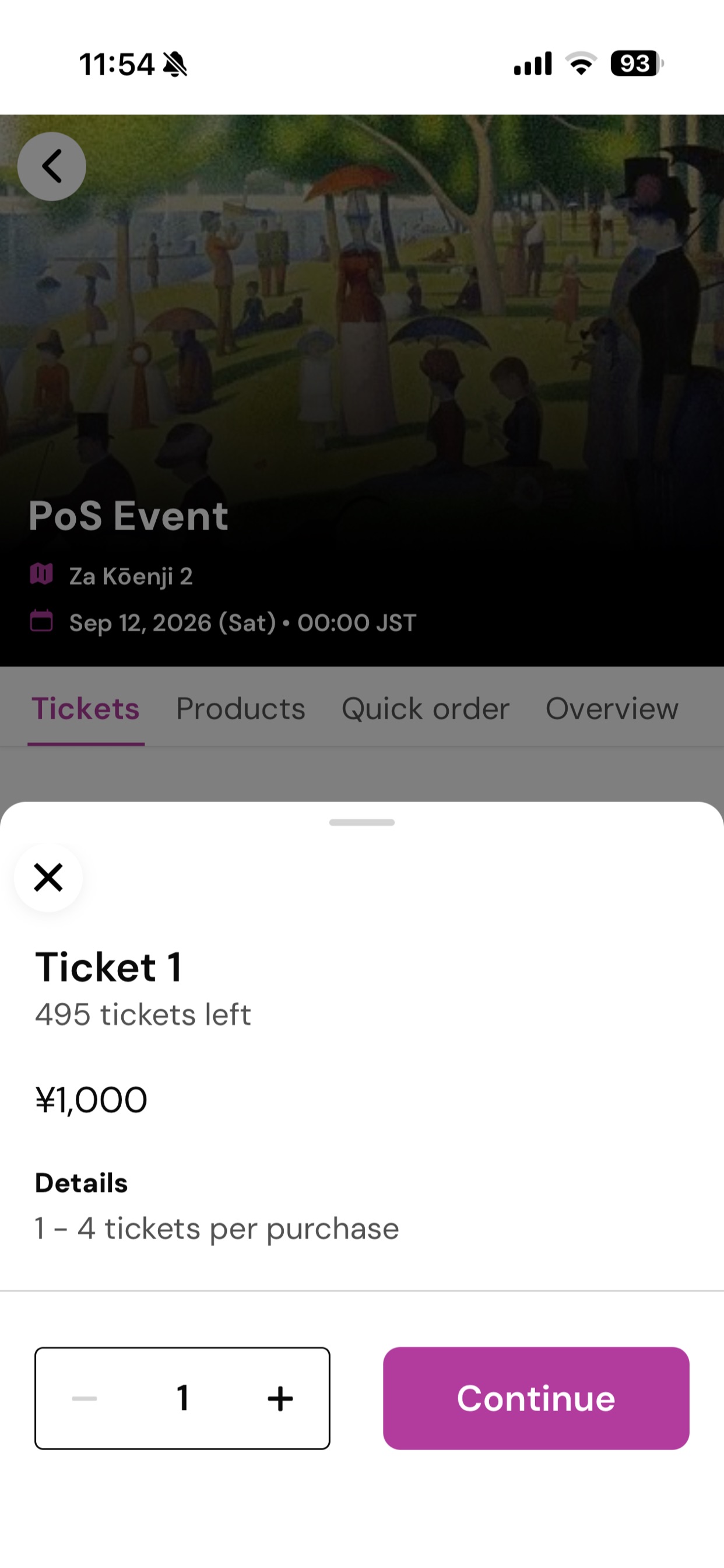 Screenshot 2 of Zaiko Point of Sale