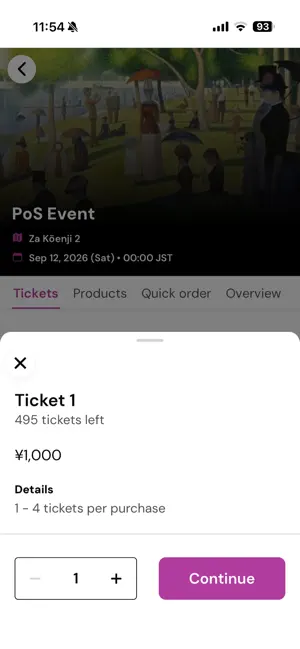 Zaiko Point of Sale screenshot 2