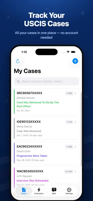 Case Tracker: USCIS Status screenshot 1