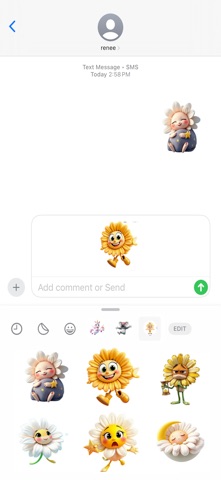 梦幻雏菊贴纸 screenshot