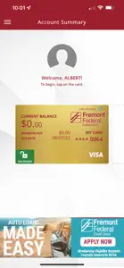 Fremont FCU Cards screenshot #1 for iPhone