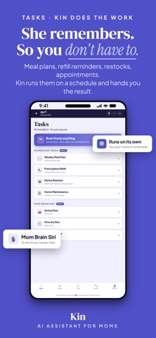Kin: AI Assistant for Moms iPhone screenshot