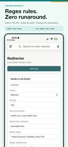 Redirect Websites Screenshot 2 of 3