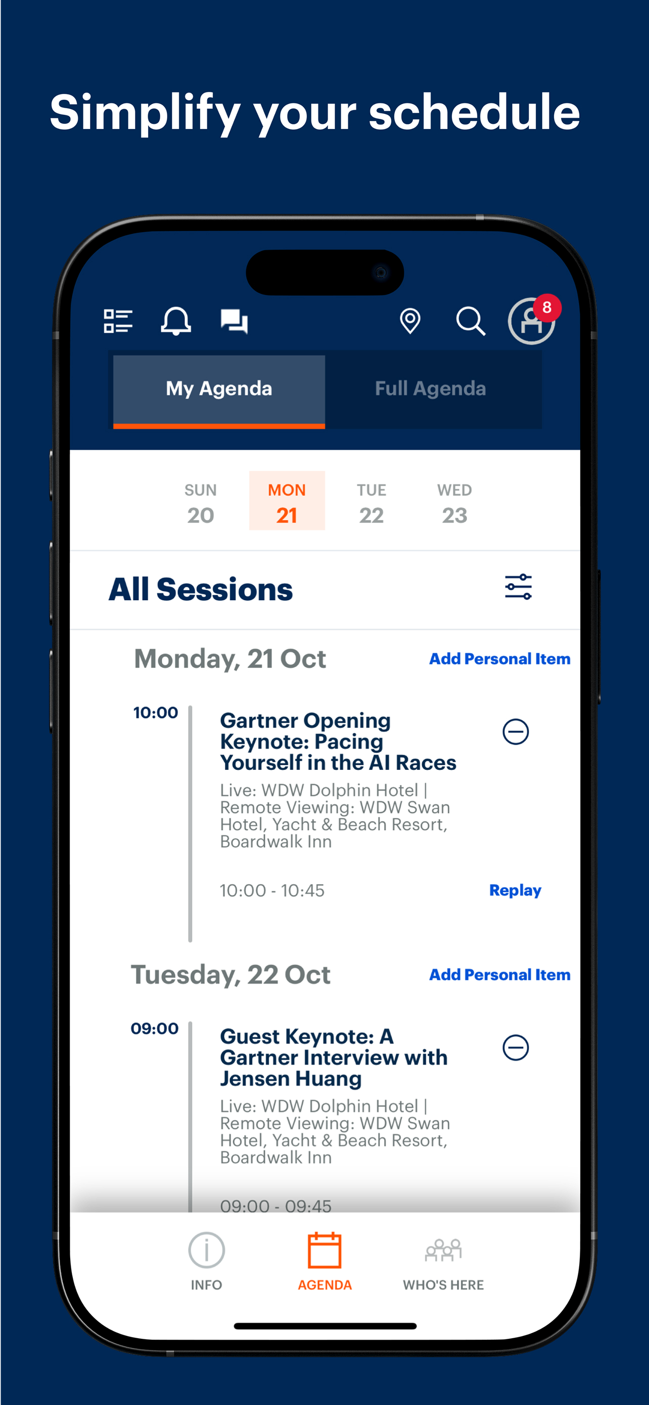 Gartner Conference Navigator