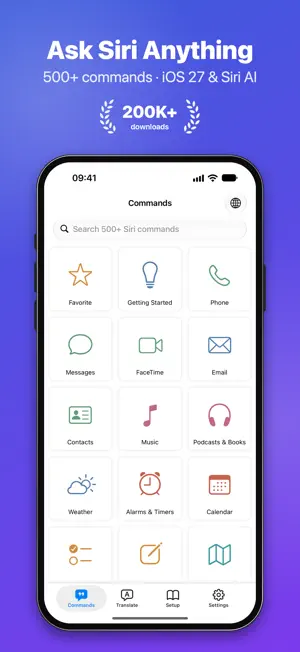 Voice Commands for Siri AI App screenshot 1
