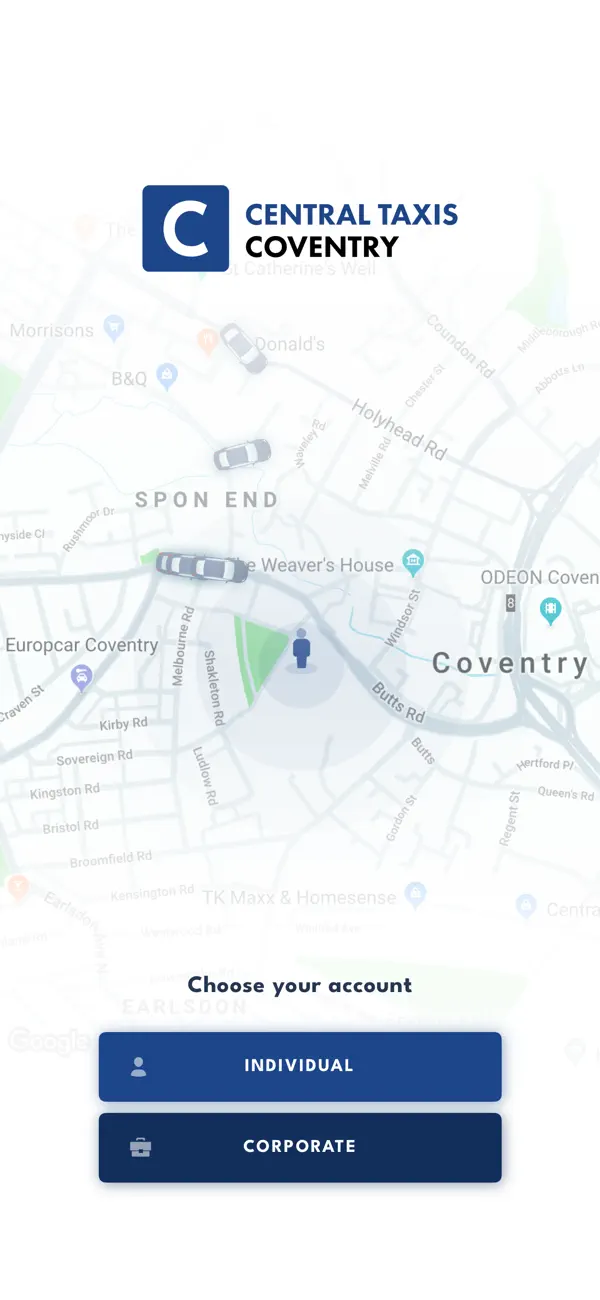 Screenshot #1 pour Central Taxis Coventry