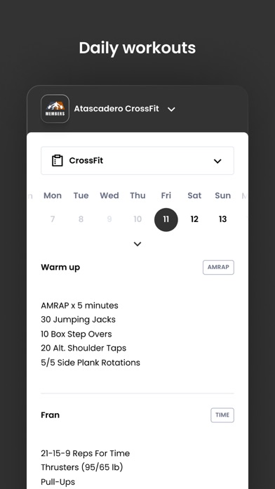Atascadero CrossFit Screenshot