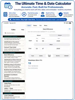 Time & Date Calculator ++ screenshot 12
