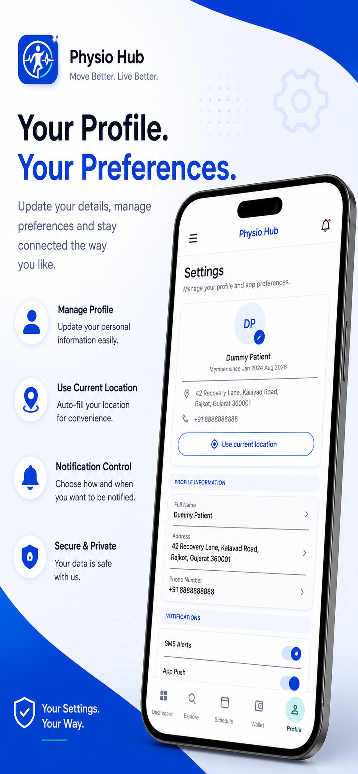 Screenshot 1 of Phyzio Hub