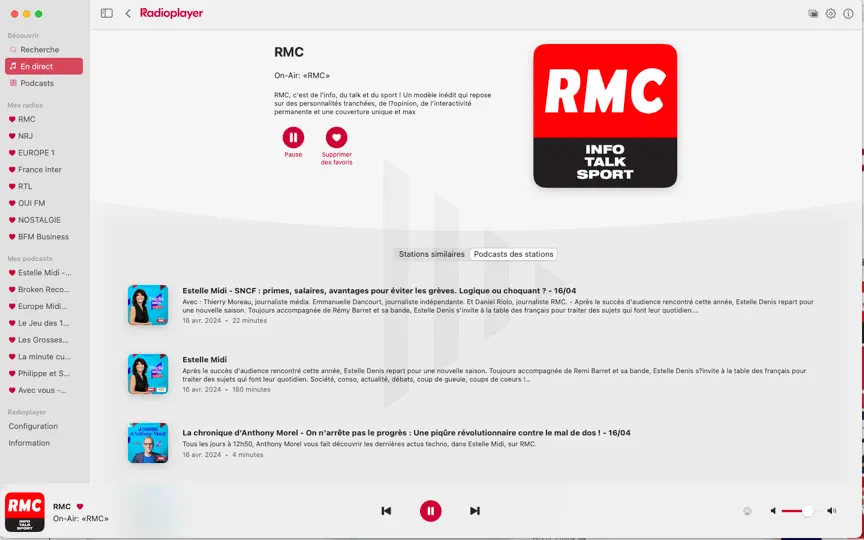 Capture d'écran de Radioplayer For Desktop sur iPhone 5