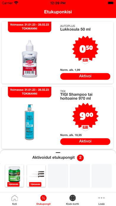 Tokmanni Screenshot